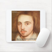 Christopher Marlowe "1e Site" Liefdes Cadeaus Muismat (Met muis)