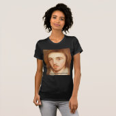 Christopher Marlowe "1e Site" Liefdes Citat Gesche T-shirt (Voorkant volledig)