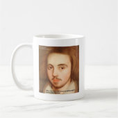 Christopher Marlowe "1e site" liefdescitaat gesche Koffiemok (Links)