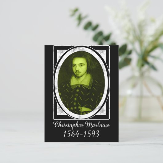 Christopher Marlowe Briefkaart (Staand voorkant)