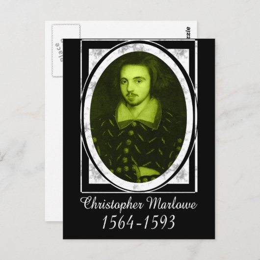 Christopher Marlowe Briefkaart (Voorkant / Achterkant)