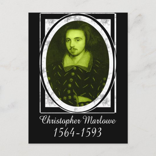 Christopher Marlowe Briefkaart (Voorkant)