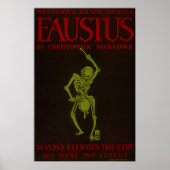  Christopher Marlowe Faustus Opera WPA Poster (Voorkant)