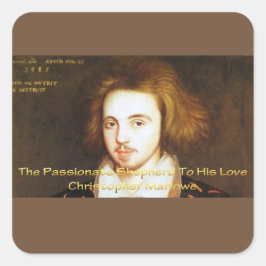 Christopher Marlowe - Gepassioneerde herder Vierkante Sticker