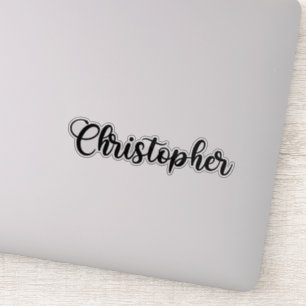 Christopher Name - Handgeschreven kalligrafie Sticker