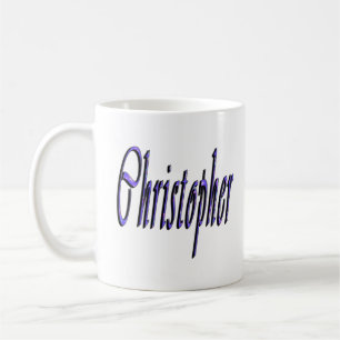 Christopher, Name, Logo, Koffiemok