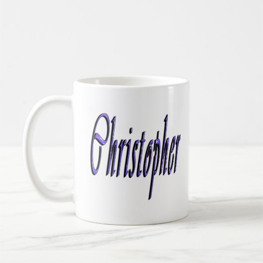 Christopher, Name, Logo, Koffiemok (Links)