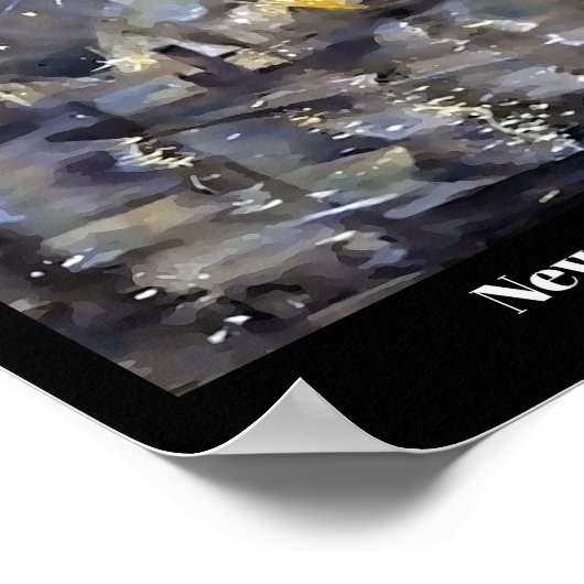 Christopher Nevinson - New York, van acht tot acht Poster (Hoek)