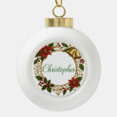 Christopher Personalized Christmas Ball Ornament  (Voorkant)