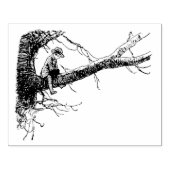 Christopher Robin zittend in een boom Rubberstempel (Afrduk)