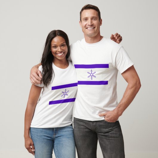 Christopher Star van David Israël Vlag T-shirt (Unisex)