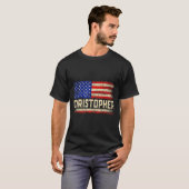 Christopher Voornaam Shirt Christopher Naam Amer (Voorkant volledig)