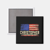 Christopher Voornaam Shirt Christopher Naam Amer Magneet (Voorkant / Achterkant)