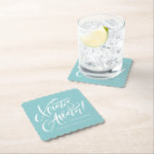 Christos Anesti Christ is Risen Grieks Pasen blauw Kartonnen Onderzetters (Insitu)