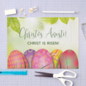 Christos Anesti! Christus is Risen! Pascha Eggs Su Tissuepapier (Craft)
