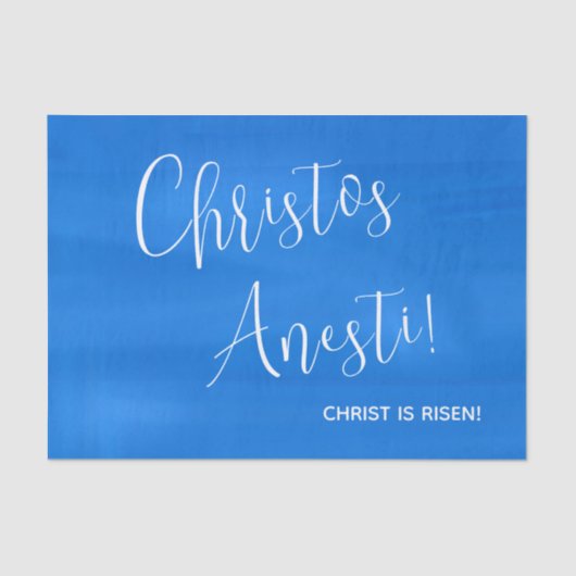 Christos Anesti! Christus is Risen! Tissuepapier (Voorkant)