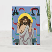 Christos Pantocrator Feestdagen Kaart (Voorkant)