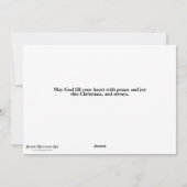 Christ's Birth Scripture Northern Lights Woodland Feestdagenkaart (Achterkant)