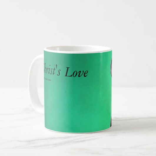 Christ's Love Mug Koffiemok (Voorkant links)