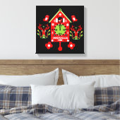Christstollen Weihnachtsstollen Stollen Xmas Apron Canvas Afdruk (Insitu (Slaapkamer))