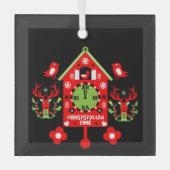 Christstollen Weihnachtsstollen Stollen Xmas Apron Glas Ornament (Voorkant)