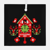 Christstollen Weihnachtsstollen Stollen Xmas Apron Glas Ornament (Achterkant)