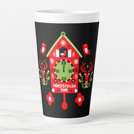 Christstollen Weihnachtsstollen Stollen Xmas Grote Latte Mok (Voorkant)