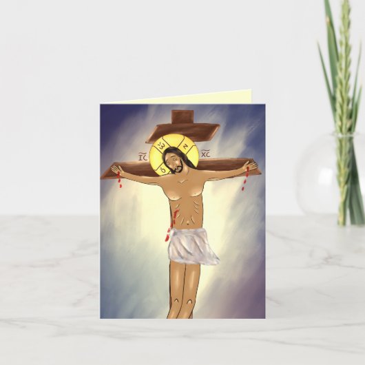 Christus aan het Kruis Briefkaart (Voorkant)