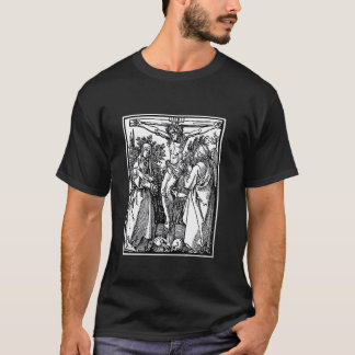 Christus aan het kruis, de Maagd en de Heilige Joh T-shirt