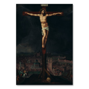 Christus aan het kruis door Gillis Mostaer Kaart