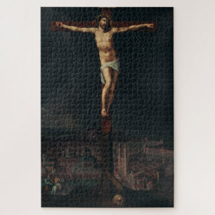 Christus aan het kruis door Gillis Mostaer Legpuzzel