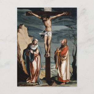 Christus aan het kruis door Jacob Clauser Werkplaa Briefkaart