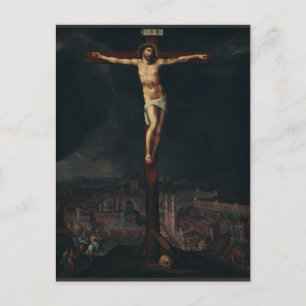 Christus aan het kruis - Gillis Mostaer Briefkaart