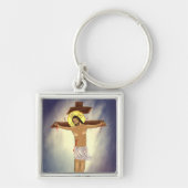 Christus aan het Kruis icoon sleutelhanger (Voorkant)