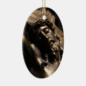 Christus aan het kruis. keramisch ornament (Rechts)
