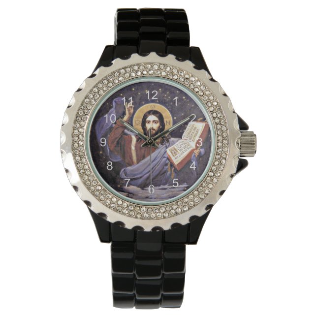 Christus Almachtig, Viktor Vasnetsov schilderij Horloge (Voorkant)