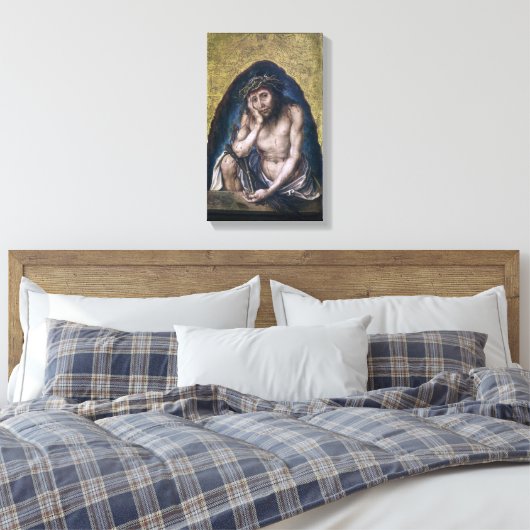 Christus als het Man van Verdriet | Albrecht Düre Canvas Afdruk (Insitu (Slaapkamer))