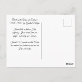 Christus als Man van Sorrows Briefkaart (Achterkant)