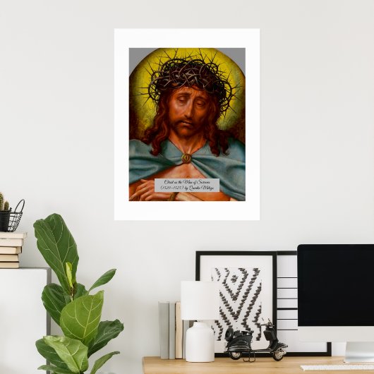 Christus als Man van Sorrows Poster (Thuiskantoor)