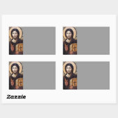 Christus als Ruler van Alles Rechthoekige Sticker (Vel)