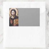 Christus als Ruler van Alles Rechthoekige Sticker (Tas)