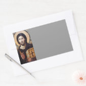 Christus als Ruler van Alles Rechthoekige Sticker (Envelop)