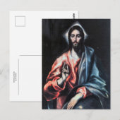 Christus als Verlosser door El Greco Briefkaart (Voorkant / Achterkant)