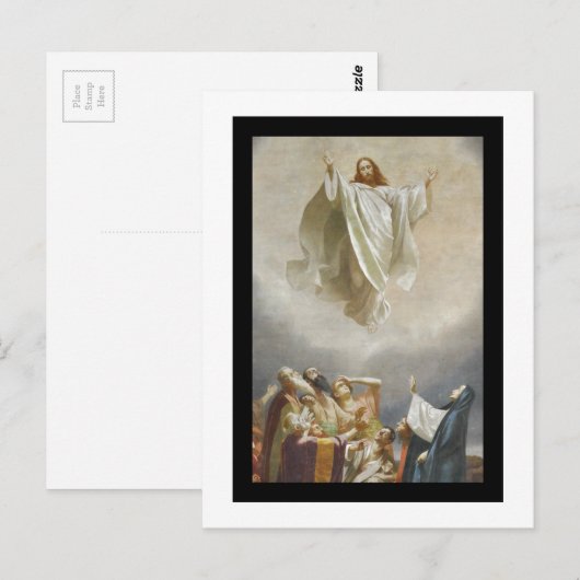 Christus Ascension to Heaven Observed by Apostles Briefkaart (Voorkant / Achterkant)