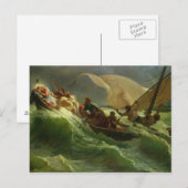 Christus Aslapen in zijn Boat Briefkaart (Voorkant / Achterkant)