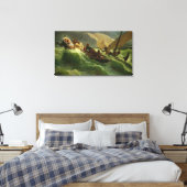 Christus Aslapen in zijn Boat Canvas Afdruk (Insitu (Slaapkamer))