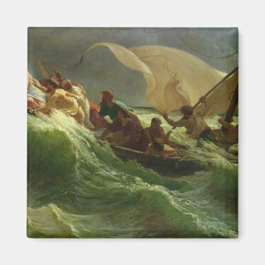 Christus Aslapen in zijn Boat Magneet (Voorkant)