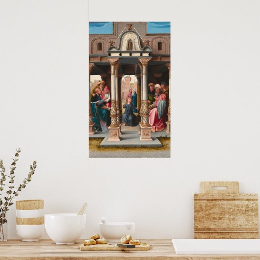Christus - Bernard van Orley Fine Art Poster (Keuken)