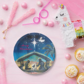 Christus bewaren in Borden met kerstpapier Papieren Bordje (Feest)