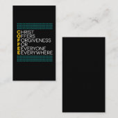 Christus biedt vergeving aan iedereen overal visitekaartje (Voorkant / Achterkant)